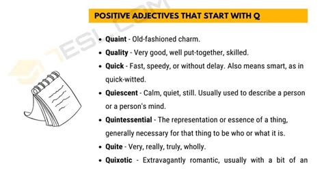 q words with meaning|201 Positive Words That Start with Q (Nice, Kind and Positive Q .